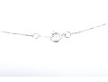 14k White Gold Diamond Pendant Necklace