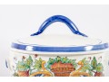 Italian Majolica Ceramic Pasta Canister