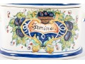 Italian Majolica Ceramic Flour Canister