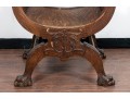 Antique Carved Oak Renaissance Styled Chair
