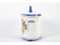 Italian Majolica Ceramic Pasta Canister