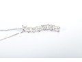 14k White Gold Diamond Pendant Necklace