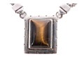 Lisa Jenks Sterling Silver Tigers Eye Necklace