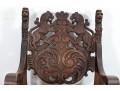 Antique Carved Oak Renaissance Styled Chair