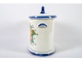 Italian Majolica Ceramic Pasta Canister