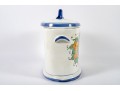 Italian Majolica Ceramic Pasta Canister
