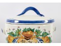 Italian Majolica Ceramic Pasta Canister