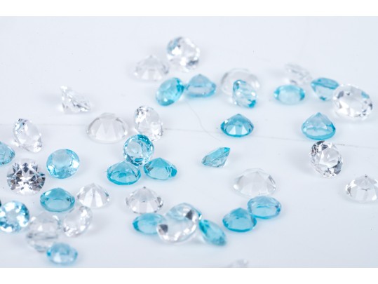 Loose Stones: 50 White, Blue And Mystic Topaz, 17.7 TCW