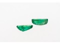 Loose Stones: Two Medium Green, Marques Emeralds, 0.86 TCW