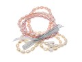 Siz Cultured Pearl Bracelets, White, Pink And Purple