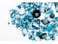 Loose Stones: 200 Light To Dark Blue And Mystic Topaz, 93.4 TCW