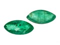 Loose Stones: Two Medium Green, Marques Emeralds, 0.86 TCW