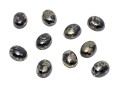 Loose Stones: Ten Oval Cabochon Cut Pyrite Stones, 45.2 TCW