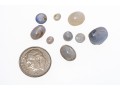 Loose Stones: Nine Sapphires, White To Pale Blue, 28.33 TCW