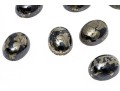 Loose Stones: Ten Oval Cabochon Cut Pyrite Stones, 45.2 TCW
