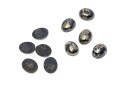 Loose Stones: Ten Oval Cabochon Cut Pyrite Stones, 45.2 TCW