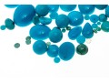 Loose Stones: 20 Cabochon Cut Dyed Blue Howlite Stones, 47.0 TCW