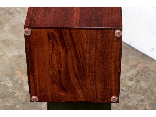 Vintage Wood And Metal Umbrella Stand