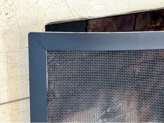 Vintage Demilune Shaped Fire Screen 