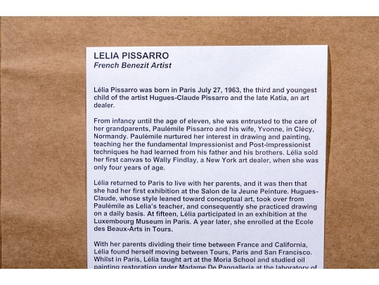 Lelia Pissarro (France, B.1963) Serigraph, 