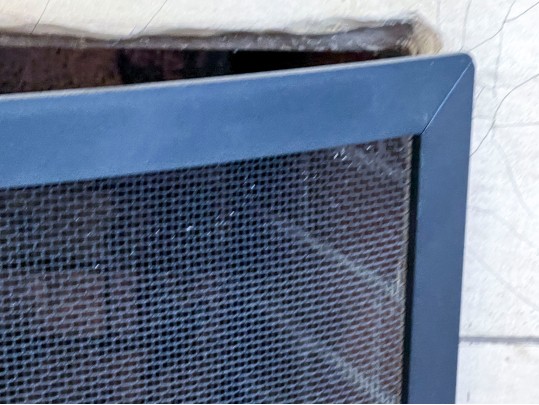 Vintage Demilune Shaped Fire Screen 