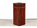 Vintage Wood And Metal Umbrella Stand