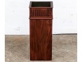 Vintage Wood And Metal Umbrella Stand