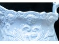 Collection Of 4 Antique, English Monochrome Glazed Parian Ware Ceramic Ewers