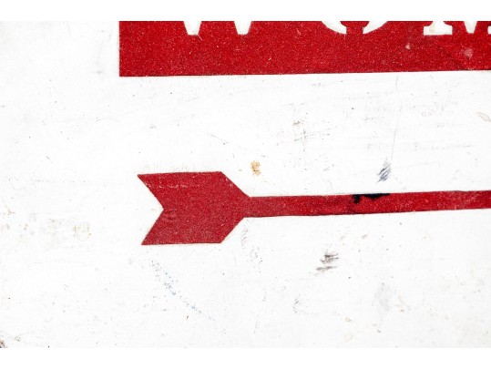 Vintage Painted Wood Sign- Women