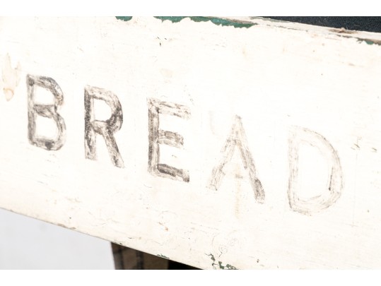 Vintage Painted Wood Sign- Bread