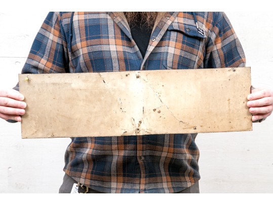 Vintage Painted Metal Auto Racing Sign