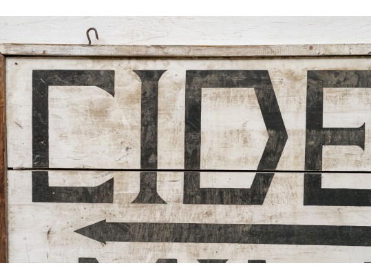 Vintage Painted Wood Sign, Cider Mill