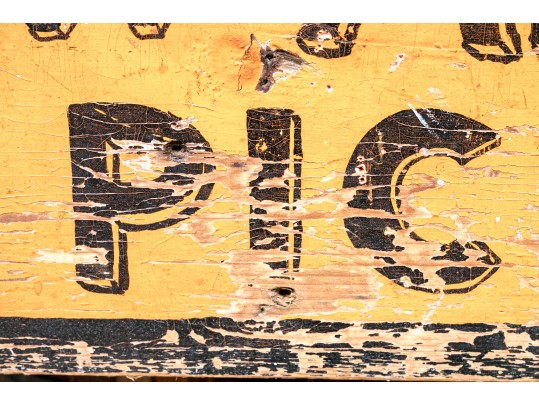 Vintage Painted Wood Sign- Directions To A Picnic