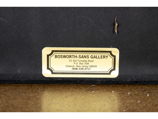 Vintage Framed Mileage Sign