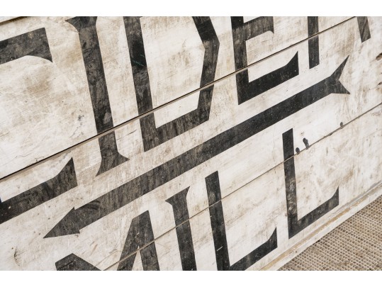 Vintage Painted Wood Sign, Cider Mill