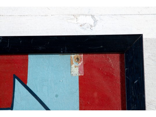 Vintage Framed Barber Shop Sign