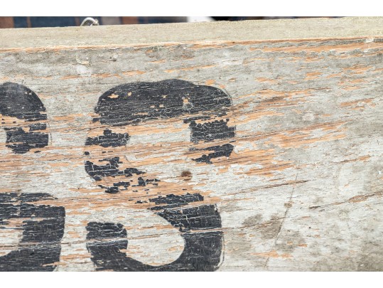 Vintage Painted Wood Sign- Hot Dogs