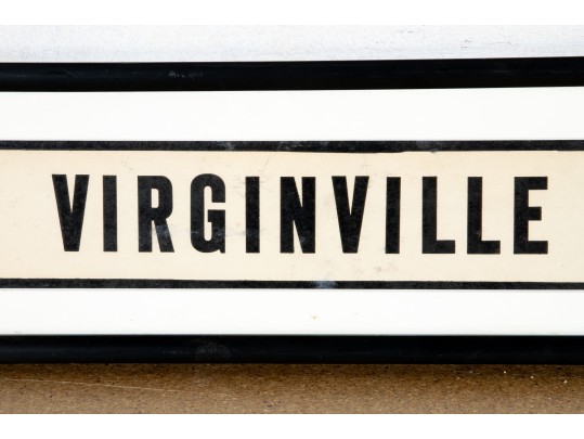 Vintage Framed Mileage Sign