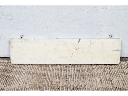 Vintage Painted Wood Sign- Stock Room