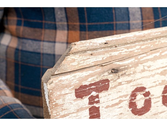 Painted Wood Sign- Toot Here