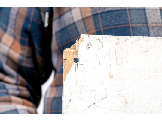 Vintage Painted Wood Sign- Women