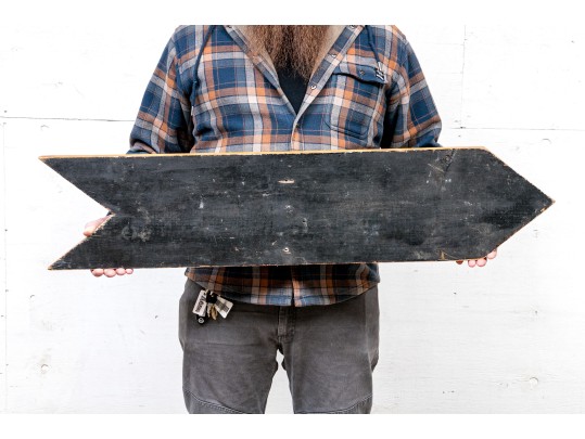 Vintage Painted Wood Sign- Directions To A Picnic