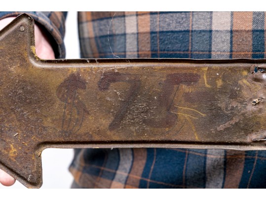 Painted Iron Sign, Boat Season Fee