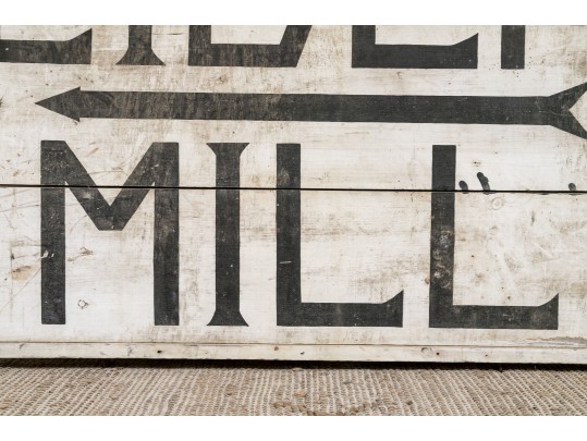Vintage Painted Wood Sign, Cider Mill