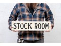 Vintage Painted Wood Sign- Stock Room