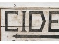 Vintage Painted Wood Sign, Cider Mill