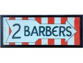 Vintage Framed Barber Shop Sign