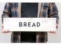Vintage Painted Wood Sign- Bread
