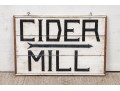 Vintage Painted Wood Sign, Cider Mill