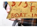 Painted Iron Sign, Boat Season Fee